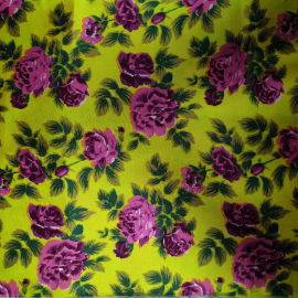 Ткань для платья, цветочный орнамент, 98х420см. СССР.